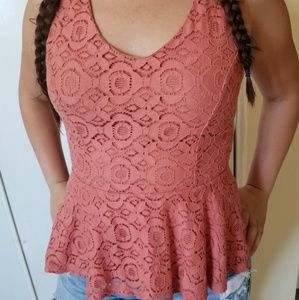 Forever 21 peach blouse
